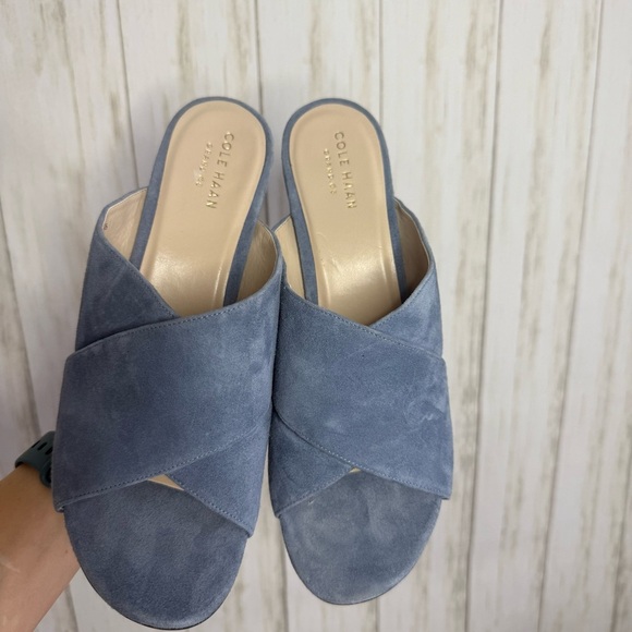 Cole Haan Women's Baby Blue Gabby Mules 8.5 - Picture 5 of 9